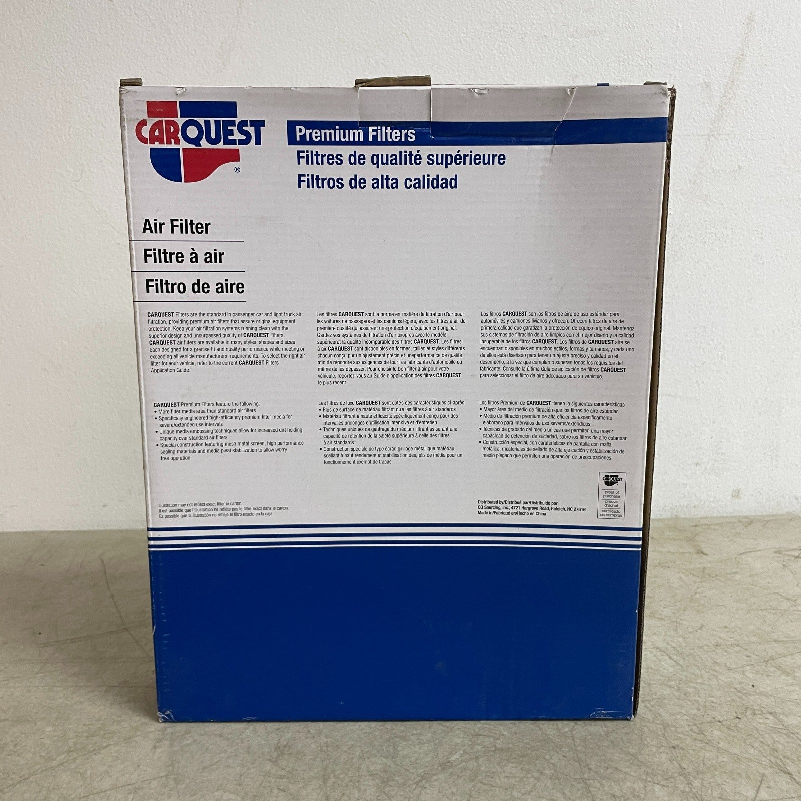 Carquest 83522 Premium Engine Air Filter OE Fit 99% Filtration Replacement