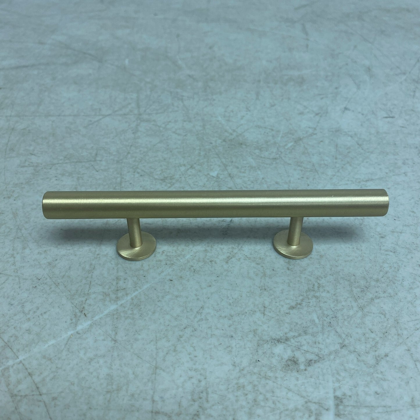 Signature Hardware 6" Diehl Adjustable Round Brass Drawer Pull - Satin Brass