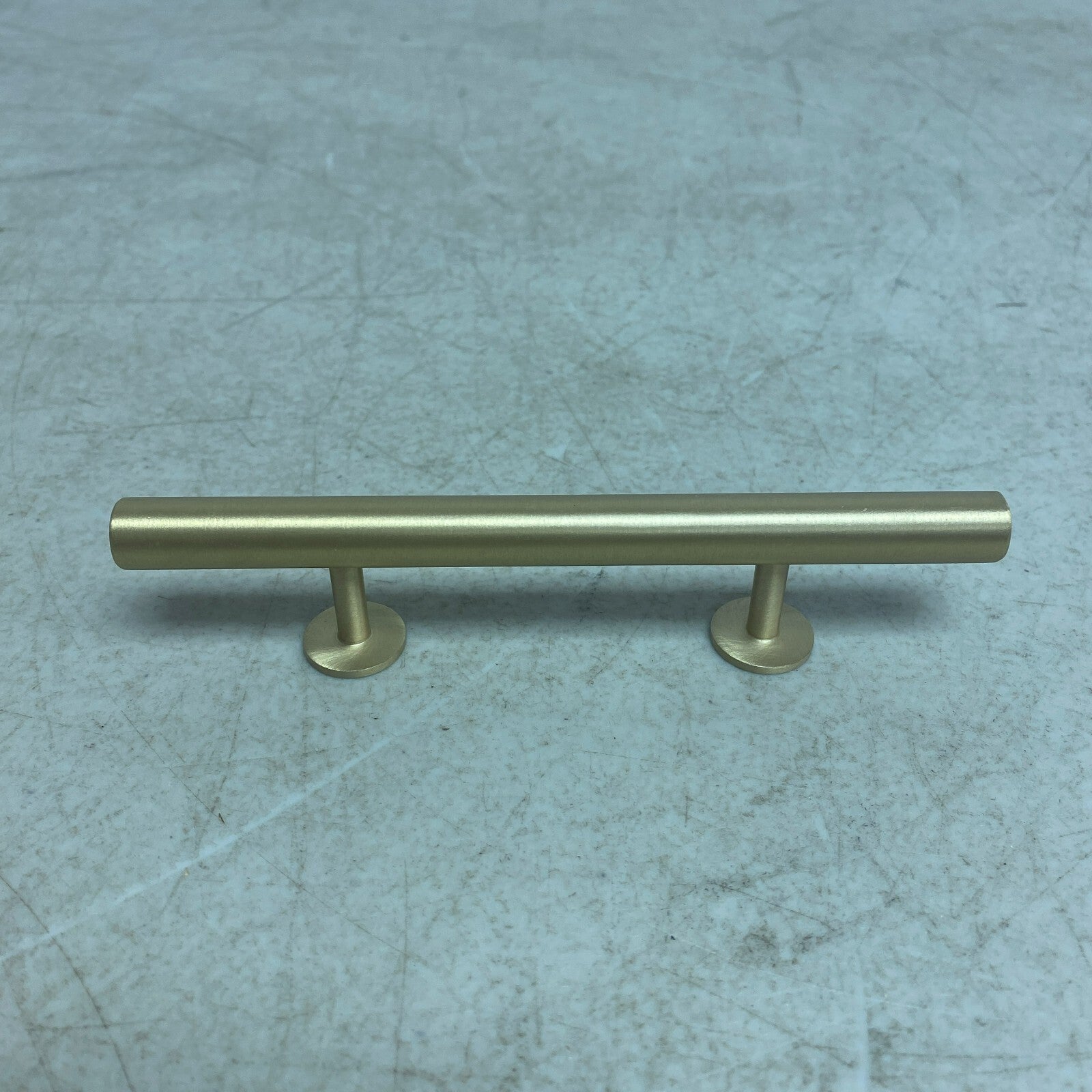 Signature Hardware 6" Diehl Adjustable Round Brass Drawer Pull - Satin Brass