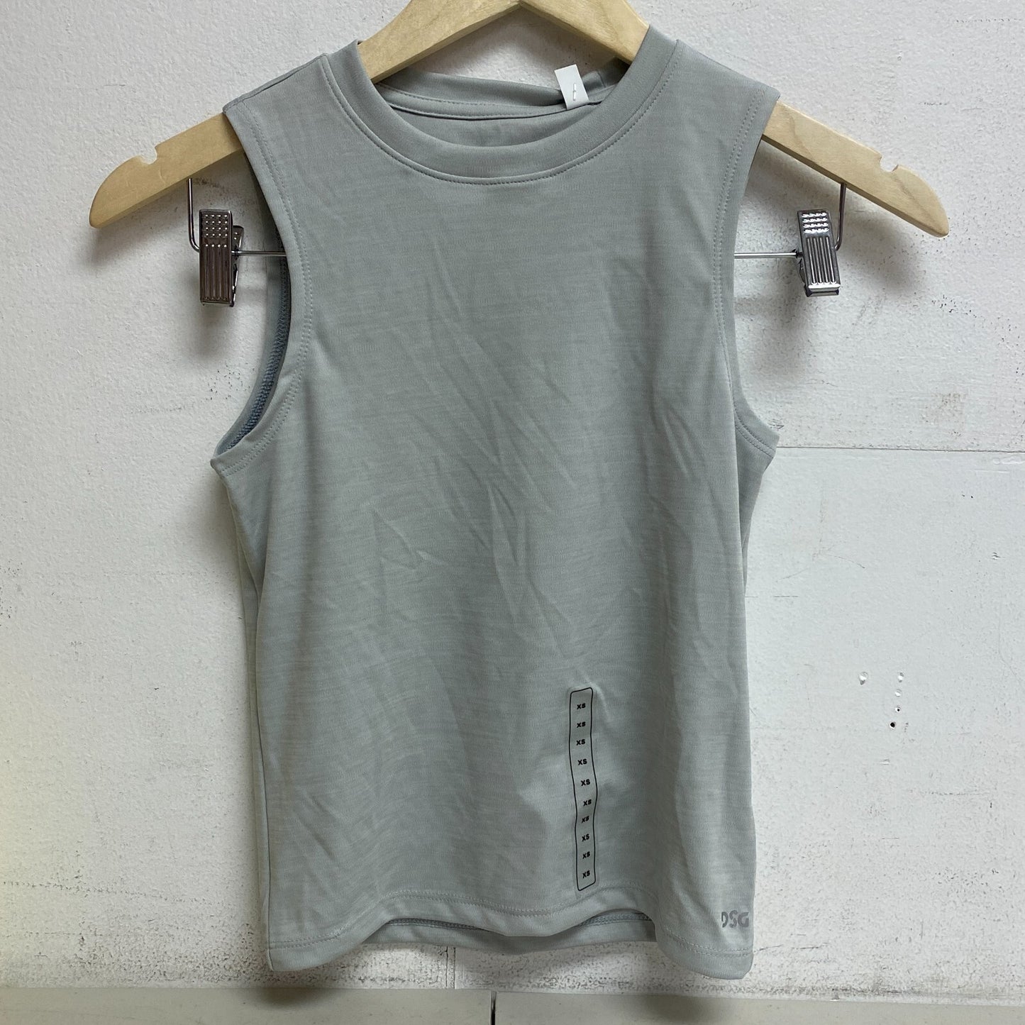 DSG Boy's Poly Muscle Tank High Rise / Pure White DAB13119 BRAND NEW