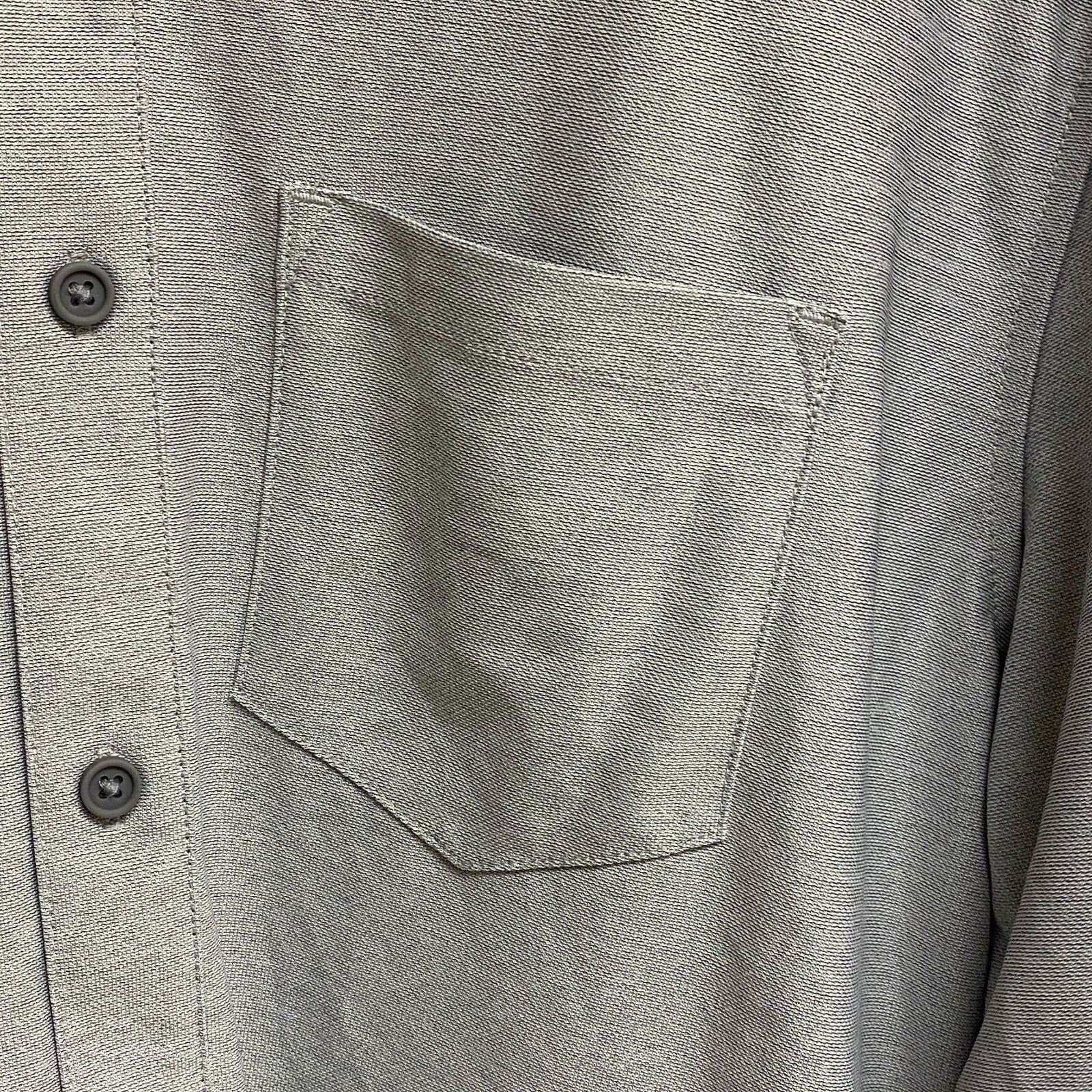 VRST Mens LS Button Down Shirt Silver Shadow Heather Collared MAX100322
