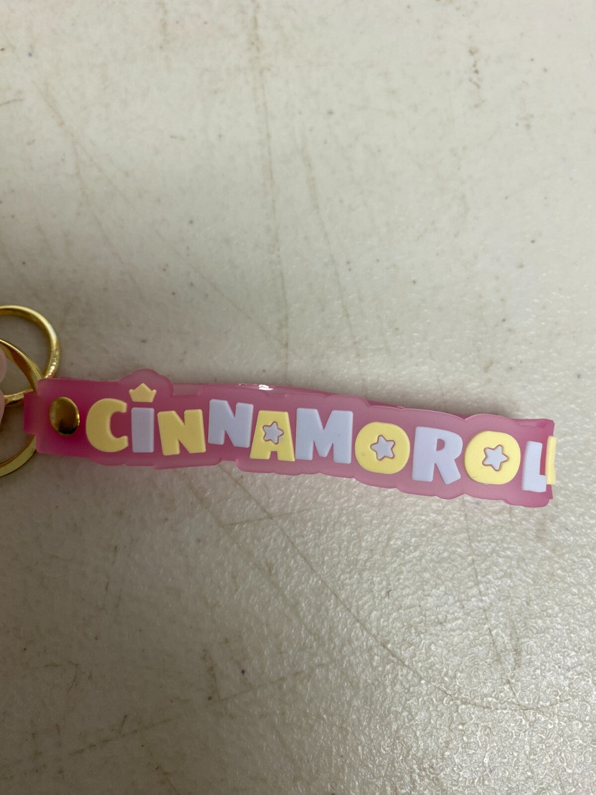 Assorted Silicone Cute Cinnamoroll Keychain with Bunny in bear costume Accessory