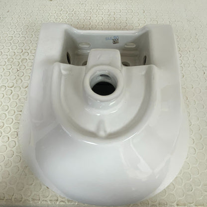 Signature Hardware 17″ Lanken Mini Porcelain Wall‑Mount Sink 4″ Center SH129910W