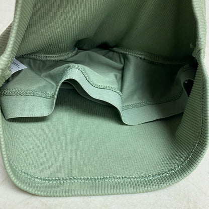 DSG Girls' Ribbed Shelf Bra Tank Top Olive Leaf Solid Stylish Trendy DAG12109R