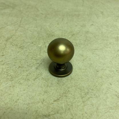 Signature Hardware 1-1/4" Rodino Solid Brass Round Cabinet Knob - Antique Brass
