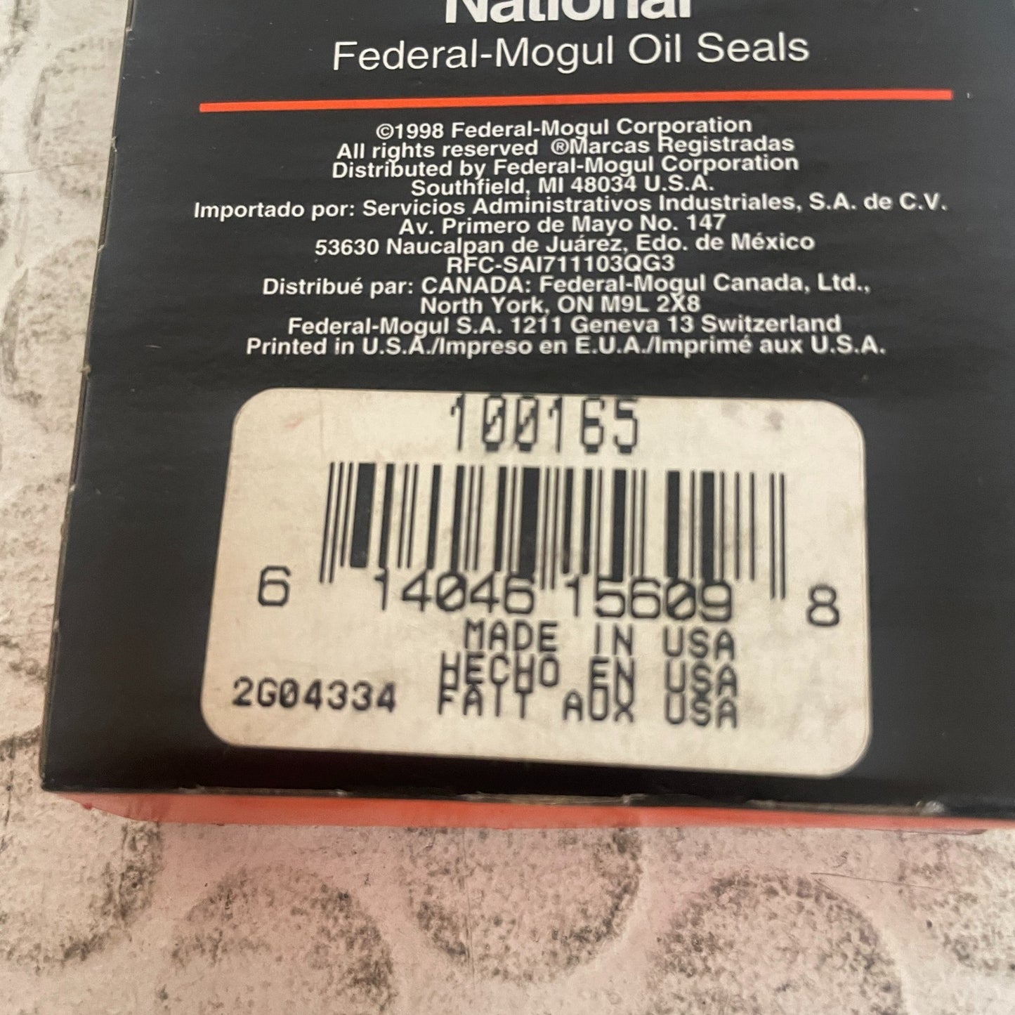 National 100165 Rear Differential Pinion Oil Seal 1965-1978 Ford LTD