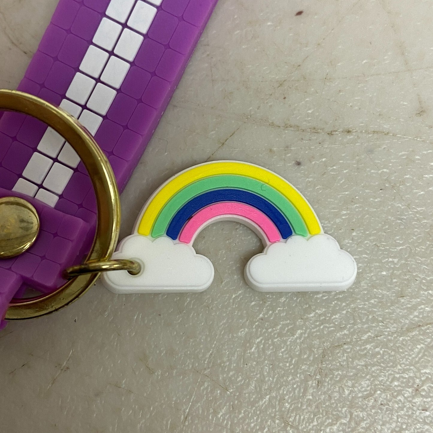 Assorted Silicone Daisy Duck Keychain Accessory