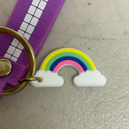 Assorted Silicone Daisy Duck Keychain Accessory