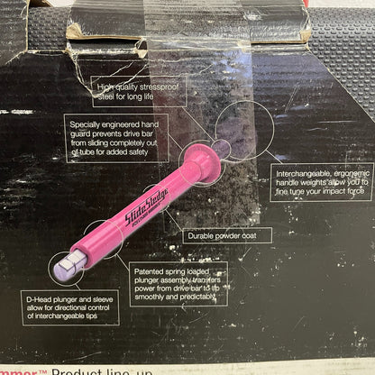 Slide Sledge Precision Hammer 9-Pc Set Interchangeable Tips 35050