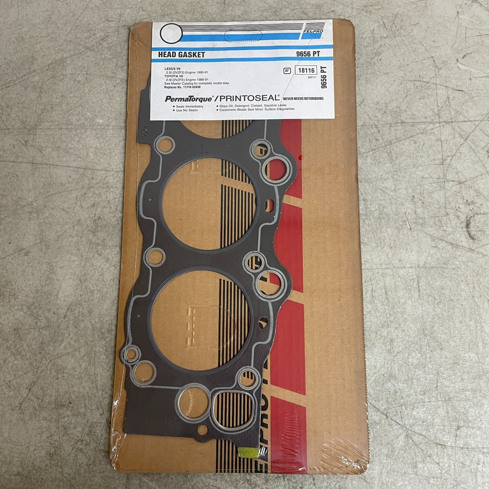 Fel-Pro 9656P Cylinder Head Gasket Left 2.5L V6 Lexus ES250 1990-1991