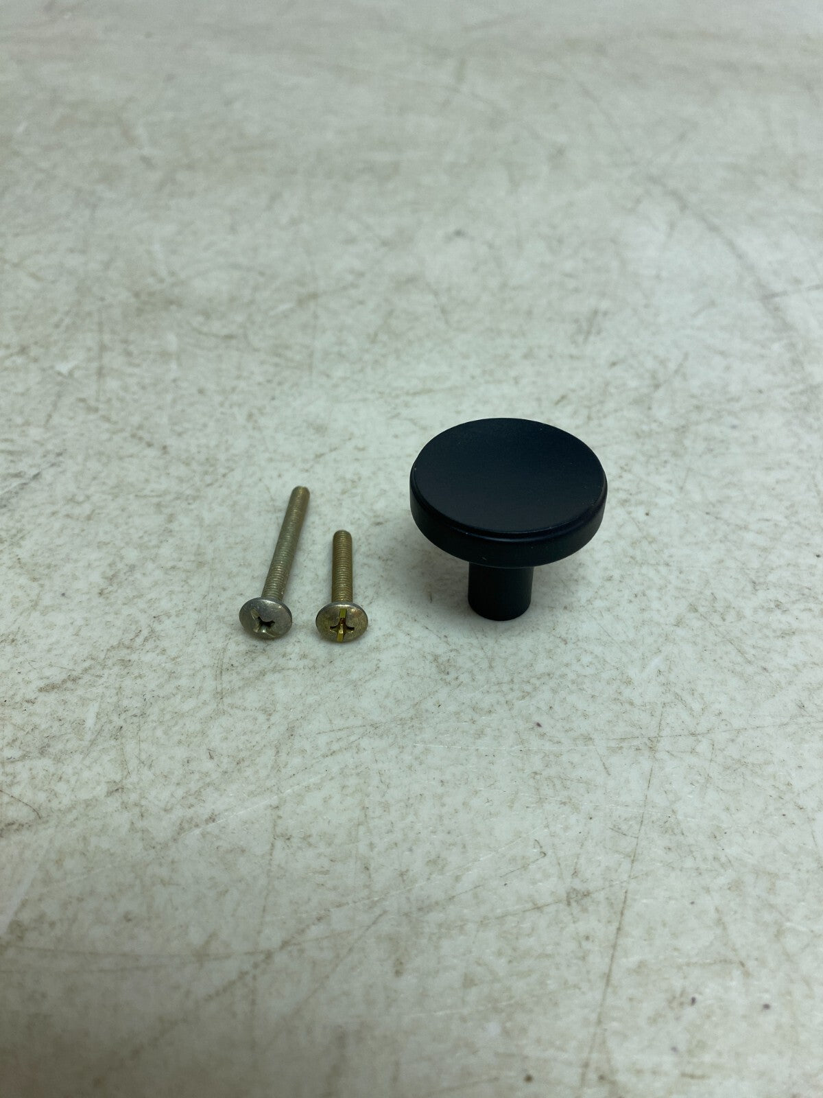 Signature Hardware 1" Lars Solid Brass Round Cabinet Knob - Black