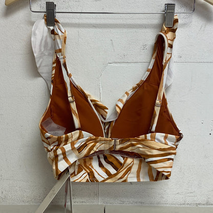 Calia Womens Ruffle Bikini Top Patchwork WSA22224PRT BRAND NEW