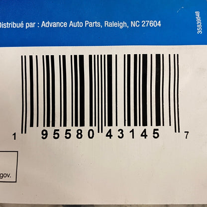 CARQUEST Premium Brake Hose Assembly Black Banjo Fittings BHA38454