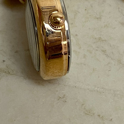 Armitron Women link bracelet with charm watch with key and lock charms 75/5067RG