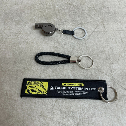 JDM Turbo NOS Auto-Parts Metal Key Chain Aluminum JDM Tag Keychain