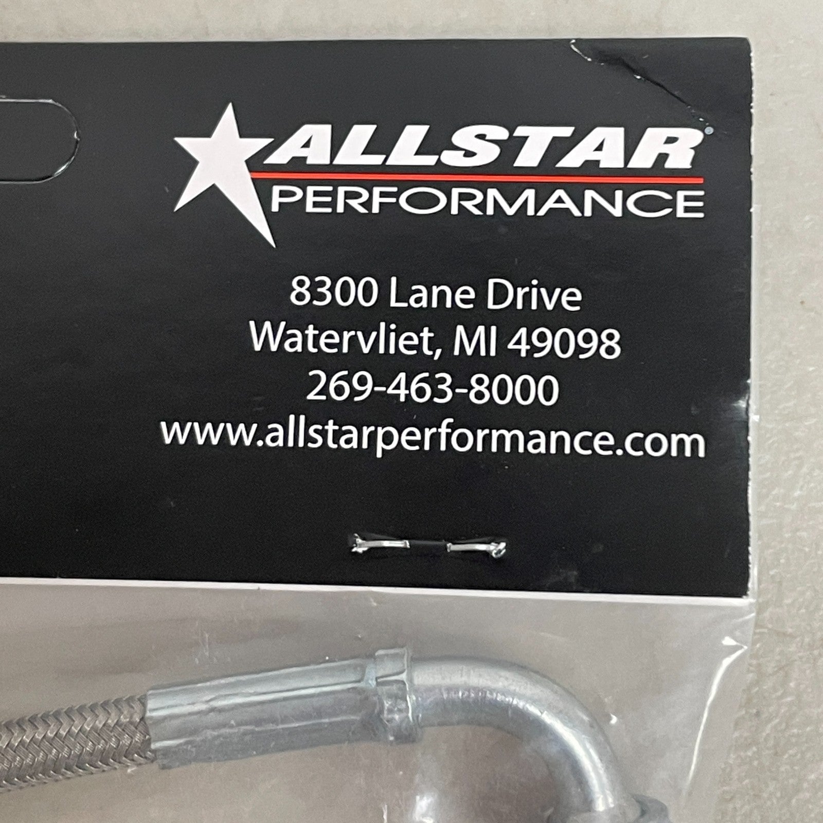 ALL STAR 12″ Braided Stainless Steel Brake Line Hose 3AN Straight End Universal