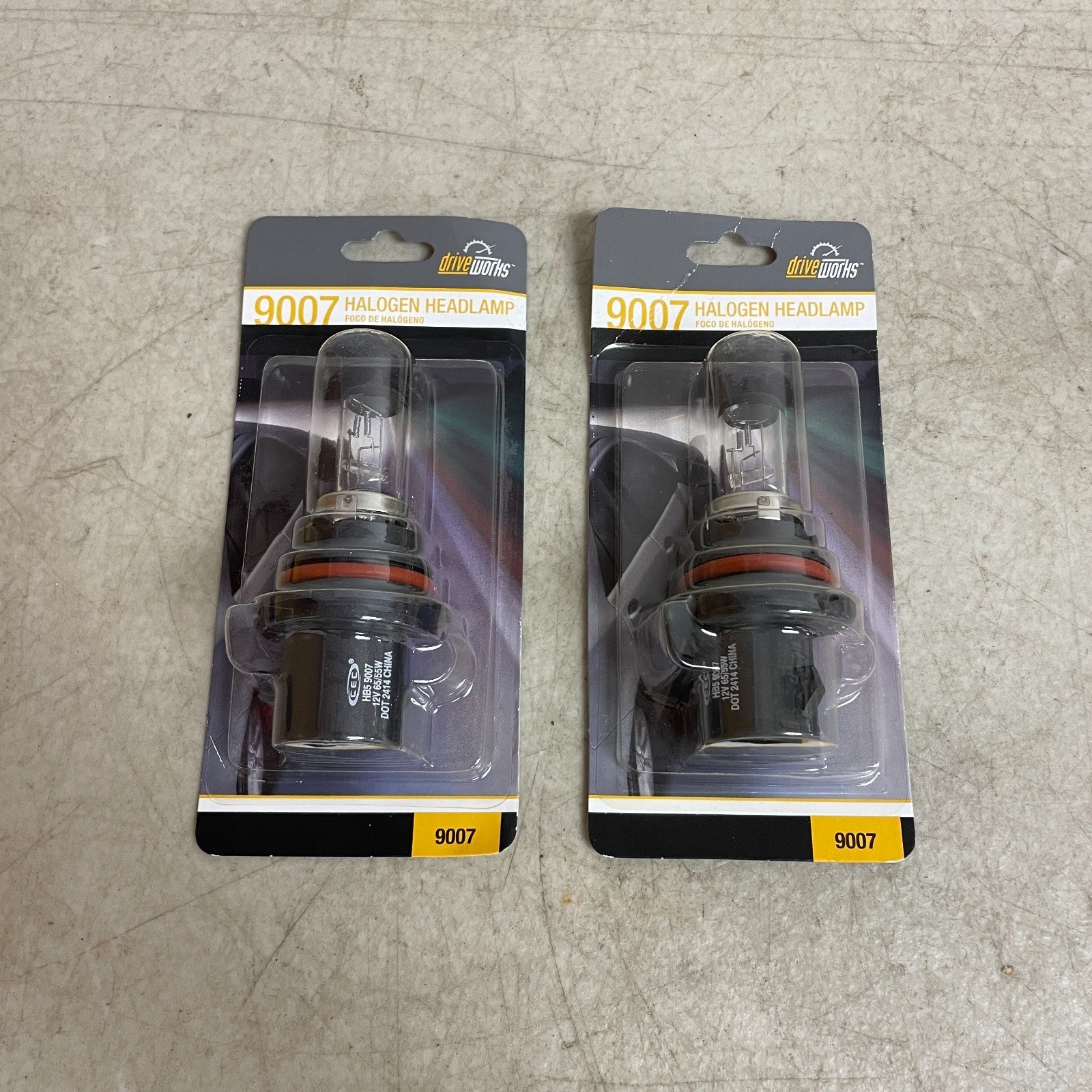 DriveWorks 9007 Halogen Headlamp Bulbs (2 Pack) Direct Replacement H4/9003