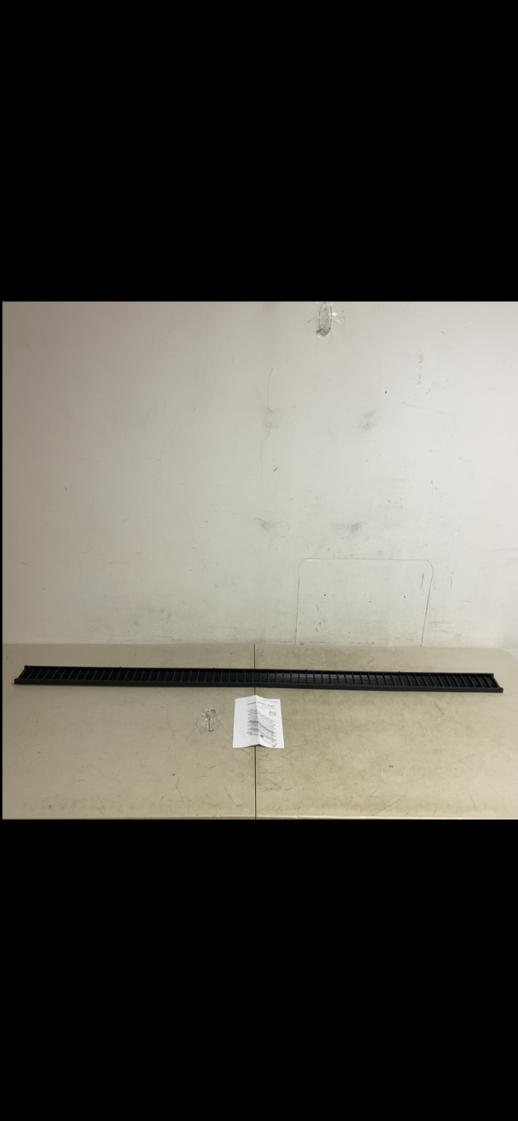 Signature Hardware 60" CARMEN OUTDOOR LINEAR SHOWER DRAIN-MATTE BLACK