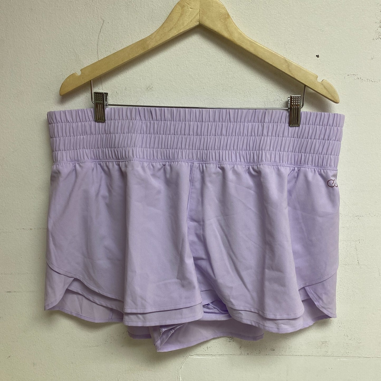 Calia Women Woven High Rise Petal Hem Short Lilac Flash WAX12326 BRAND NEW