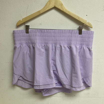 Calia Women Woven High Rise Petal Hem Short Lilac Flash WAX12326 BRAND NEW