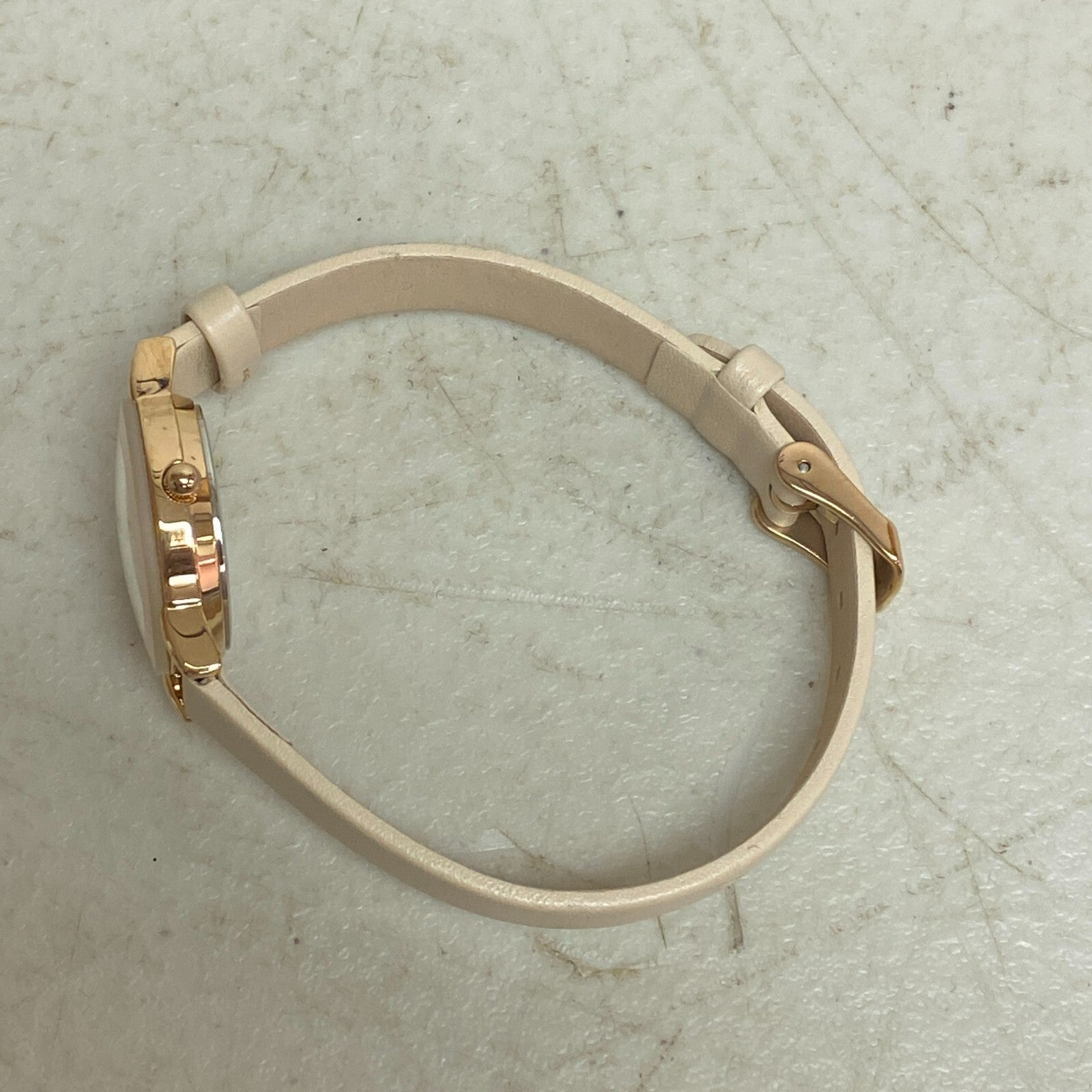 ARMITRON Women's Watch rose  Genuine Leather Quartz Analog  New Battery 75/5778