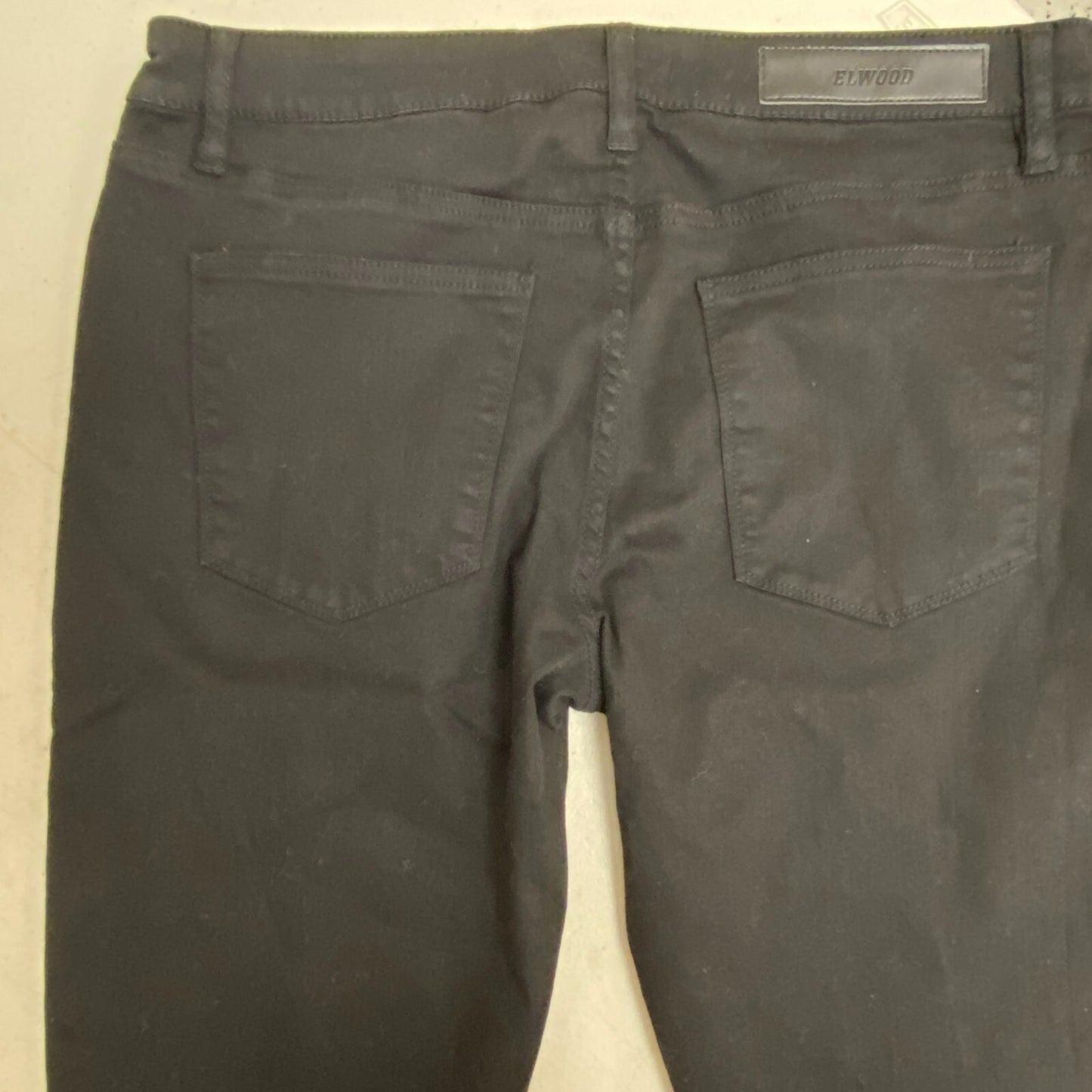 Elwood Men's Jeans Denim Slim Tapered Street Wear Black Size 32