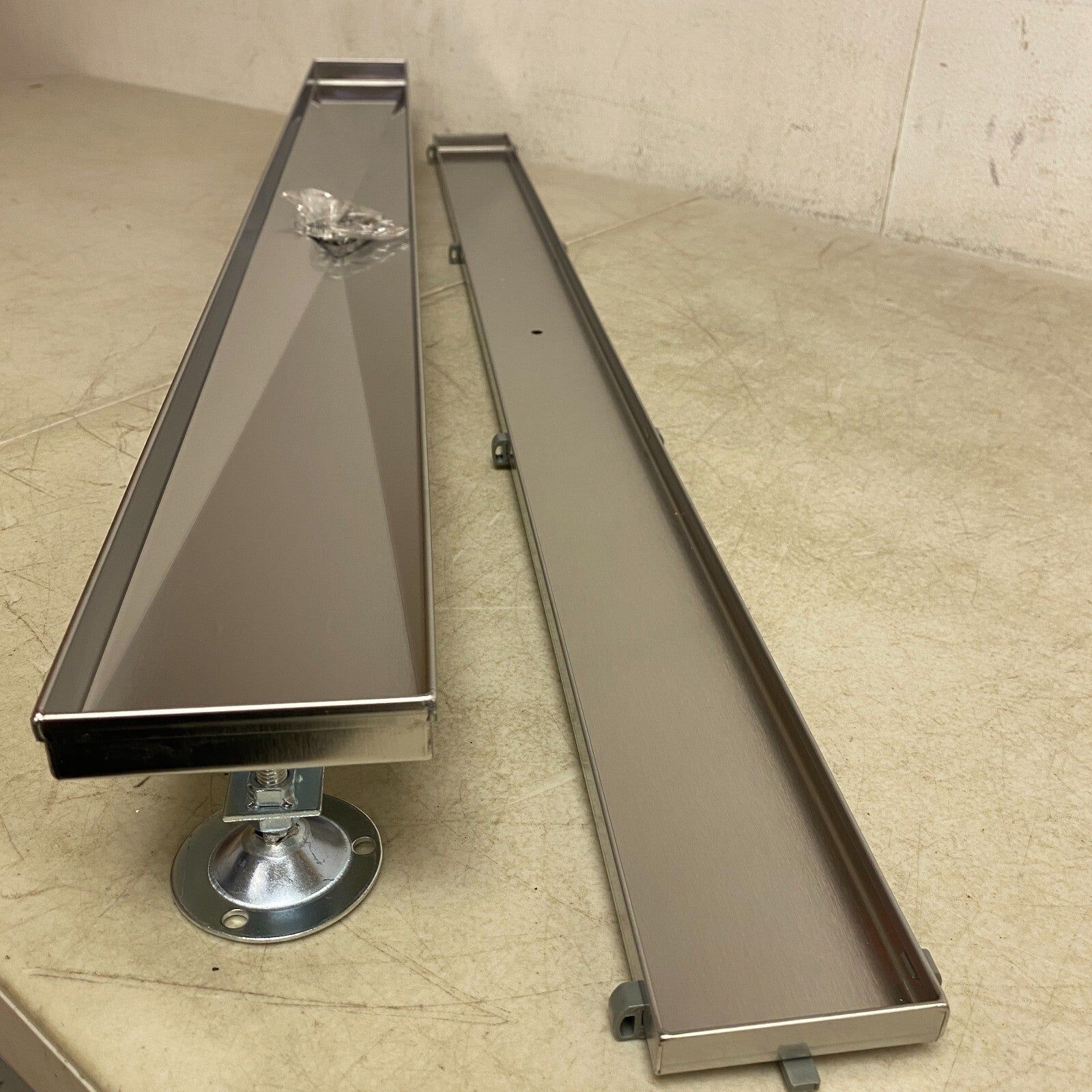 Signature Hardware 36" Cohen Linear Tile-In Shower Drain - Brushed Stainless S..