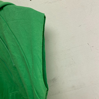 DSG WOMENS FAVORITE FLEECE SS ZIP SLIME GREEN Solid  DAM13410