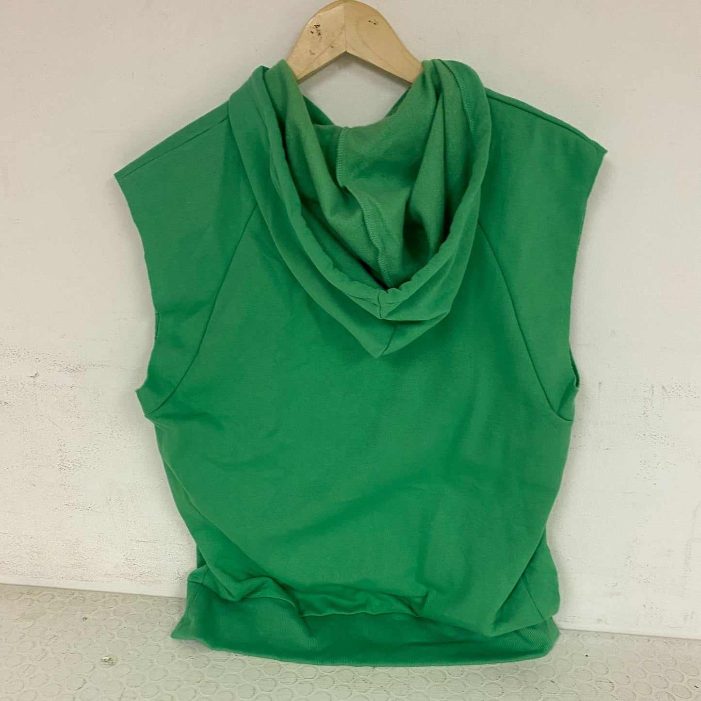 DSG Womenâs Favorite Fleece Short Sleeve Zip Hoodie Slime Green DAW13410