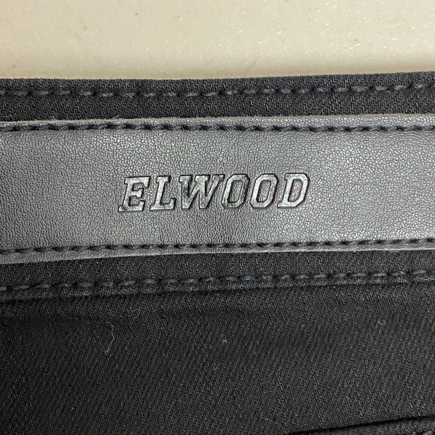 Elwood Men's Jeans Denim Slim Tapered Street Wear Black Size 32