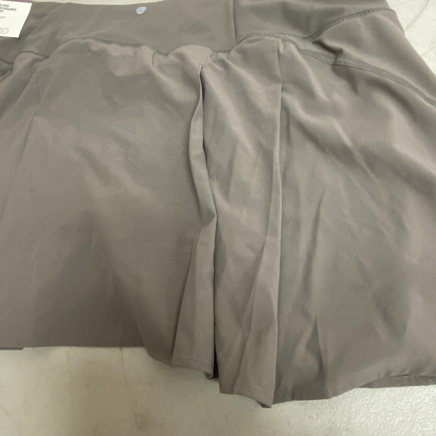 CALIA Women's 15" Mid Rise Performance Relaxed Fit Skort Dark Grey WAX12379 New