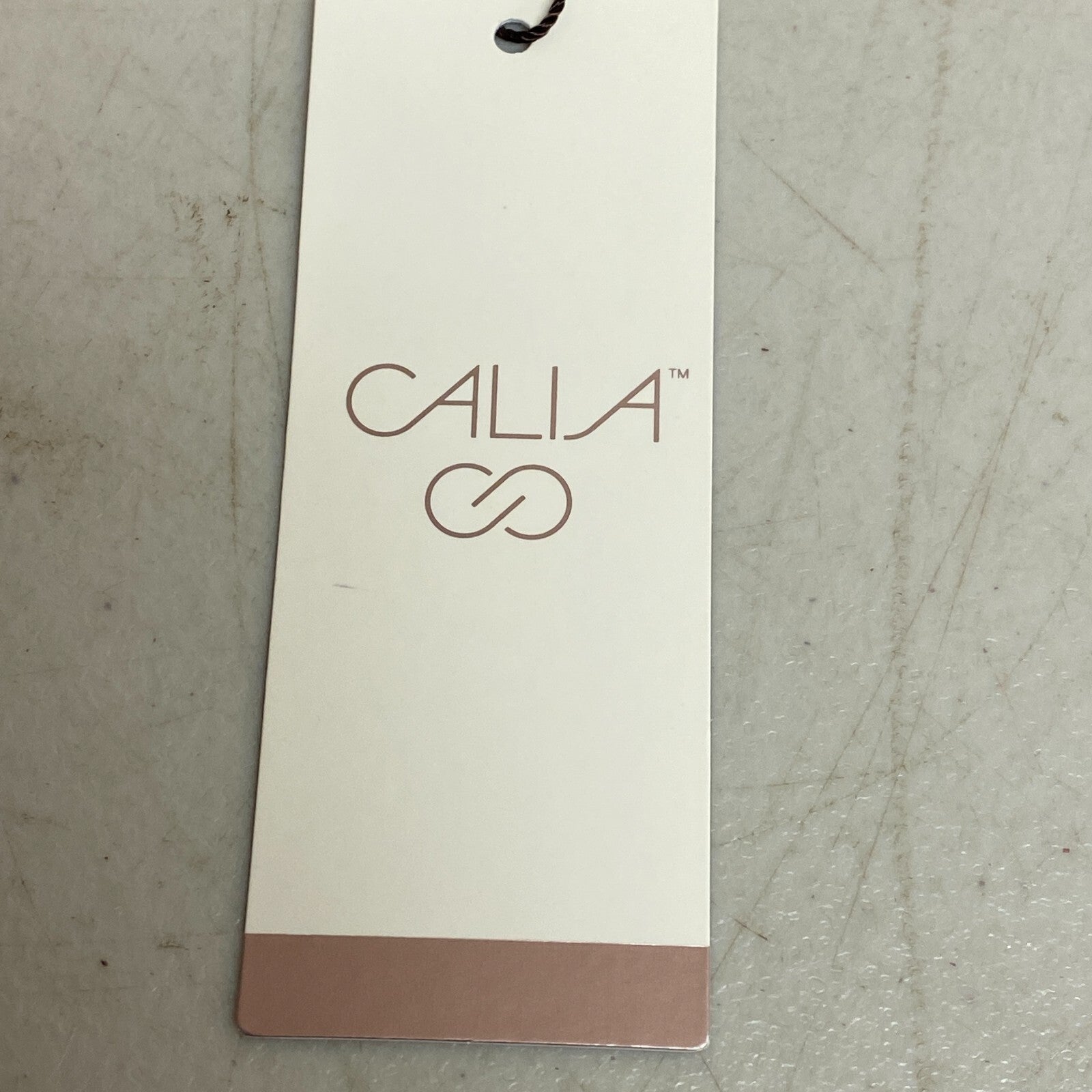 Calia Women's Trendy Striped Cut Out Ribbed Tank Top Dark Grey WAX11269 New