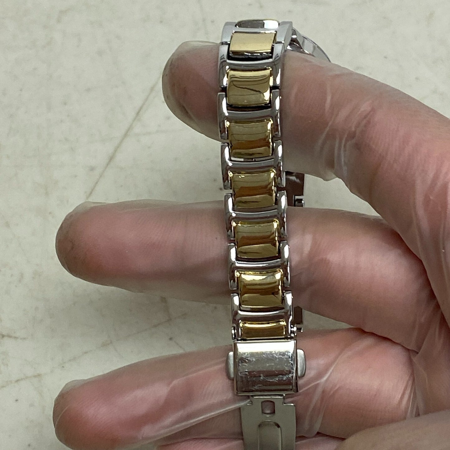 Armitron Women's 75/5594SVTT Diamond-Accented Two-Tone Bracelet Watch 75/5594TT