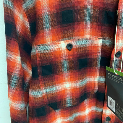 Alpine Design Men's AD M Brushed Flannel Long Sleeves Red Hickory Plaid ADM23300