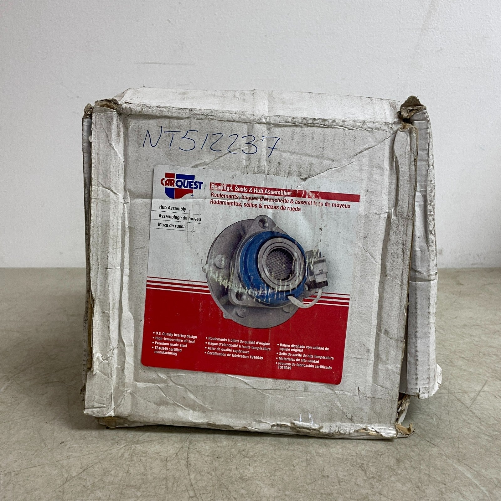 Carquest Wheel Hub & Bearing Assembly Rear Steel NT512237