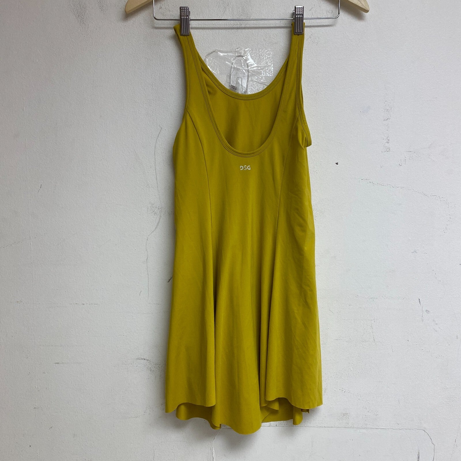 DSG Women's Flounce Dress Grounded Yellow DAW13328 BRAND NEW