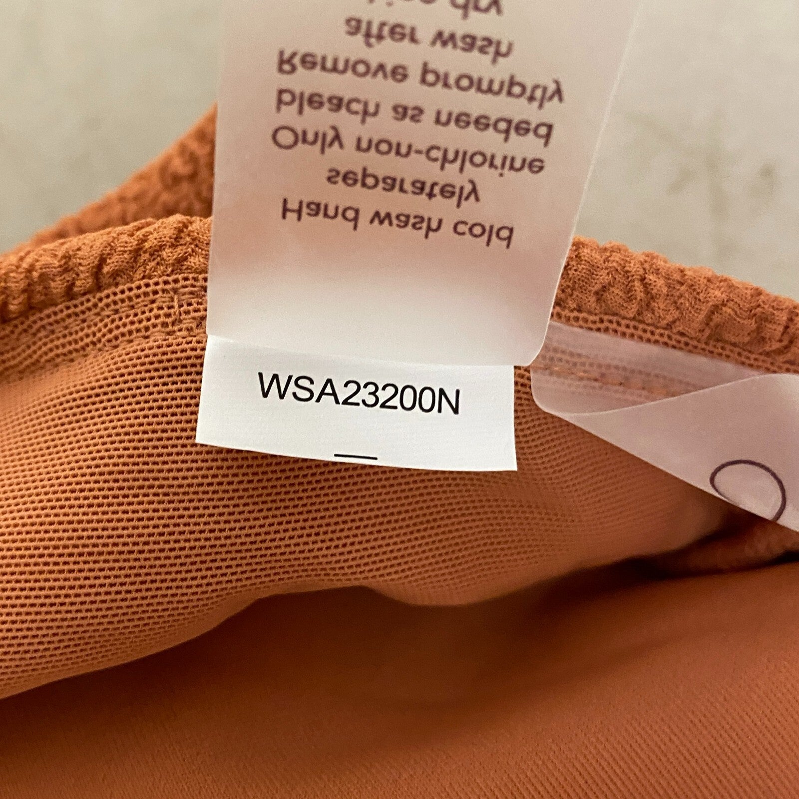 Calia Womens Tie Back Bikini Top Apricot Aura WSA23200