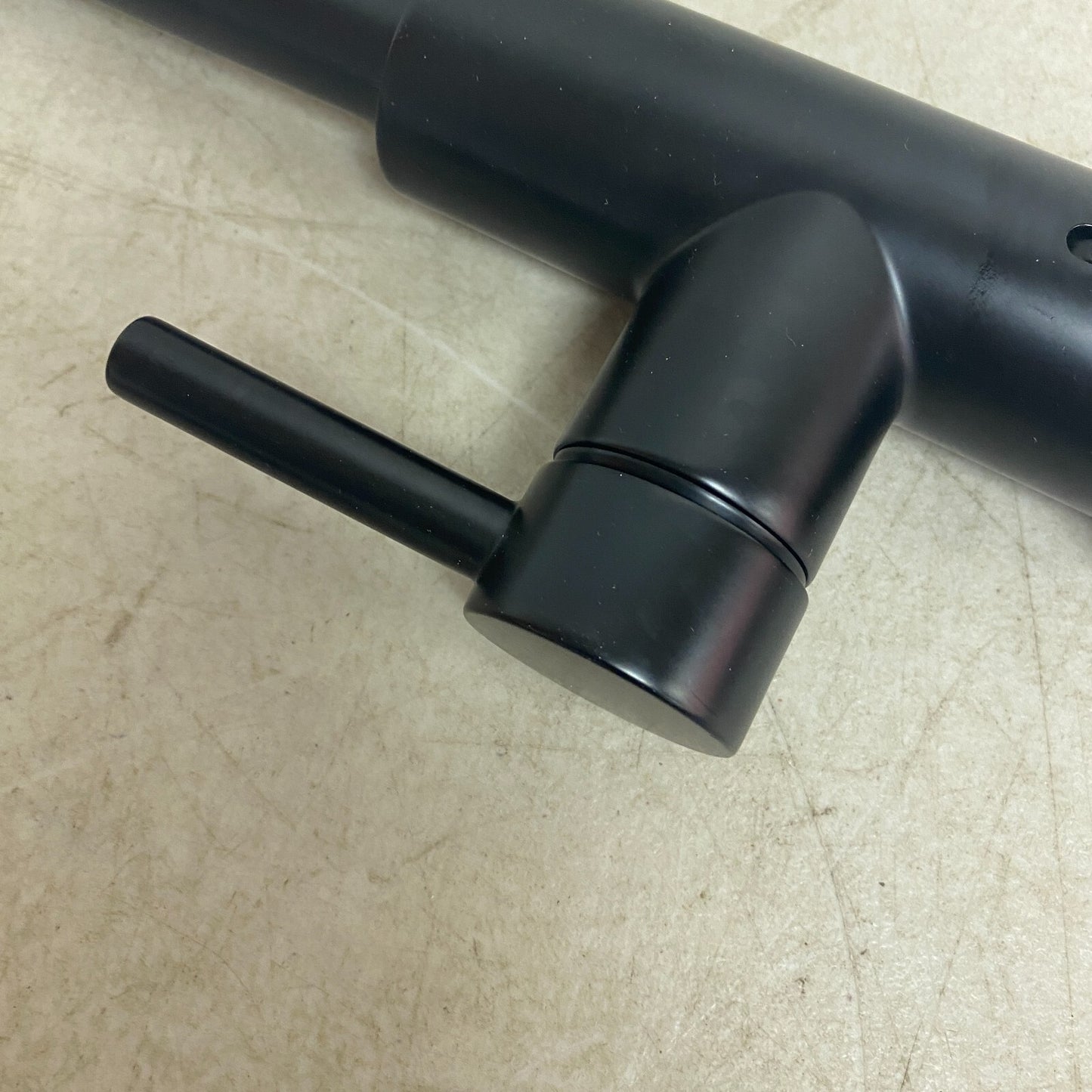 allen+roth Harlow Matte Black Single Handle Deck-mount Handle Commercial 5505651