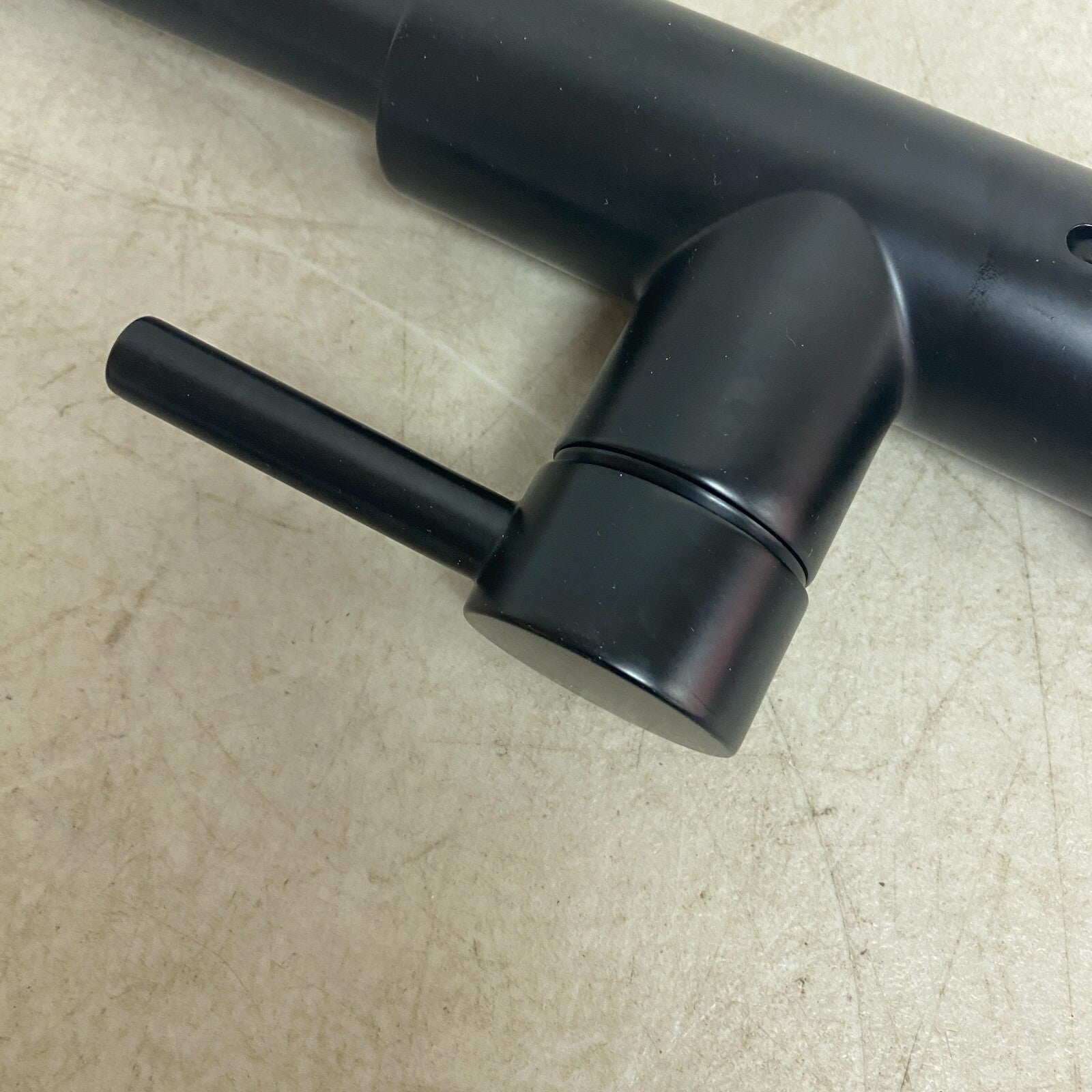 allen+roth Harlow Matte Black Single Handle Deck-mount Handle Commercial 5505651