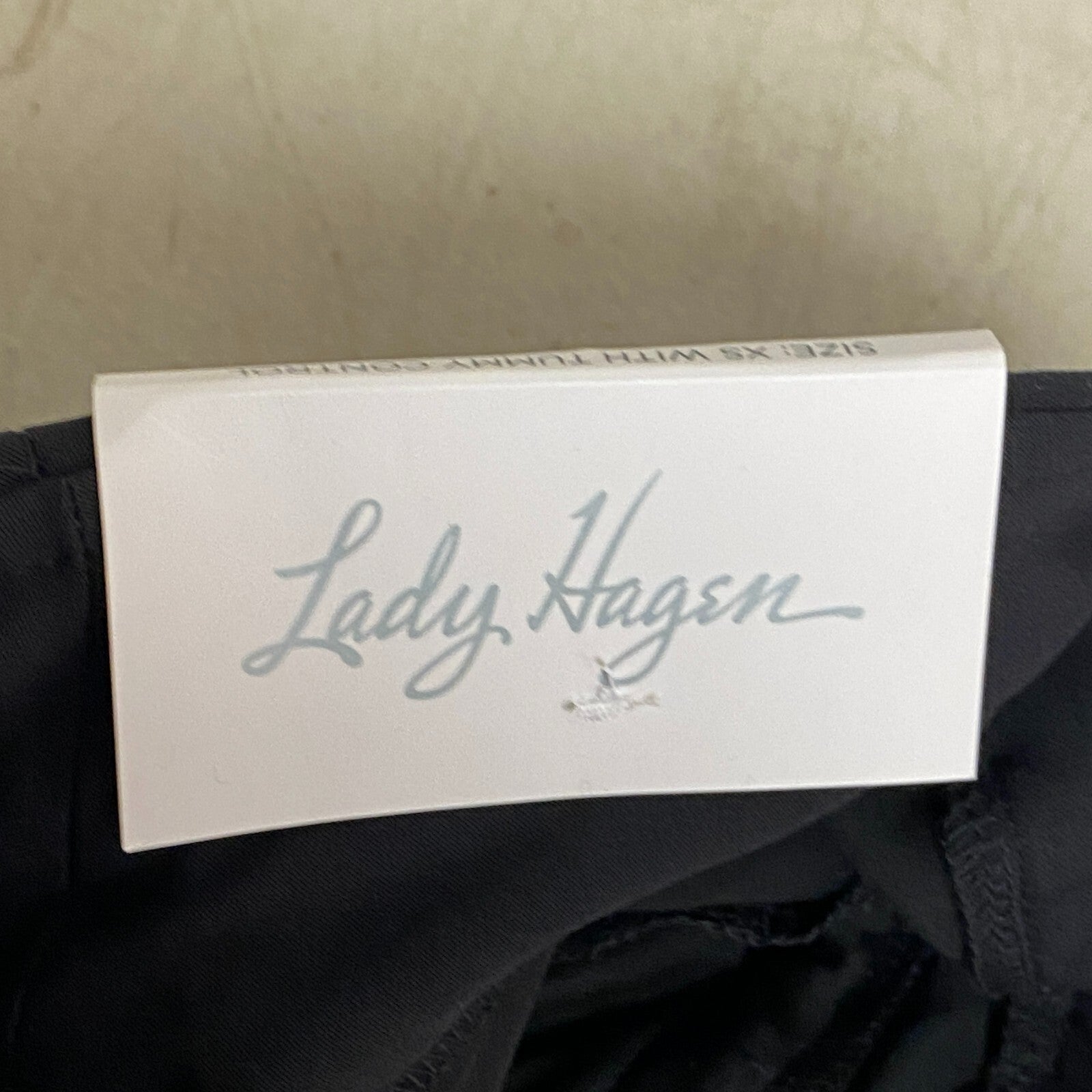 Lady Hagen Tummy Control Short 10" Pure Black Solid WGH14352