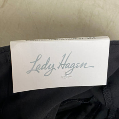 Lady Hagen Tummy Control Short 10" Pure Black Solid WGH14352