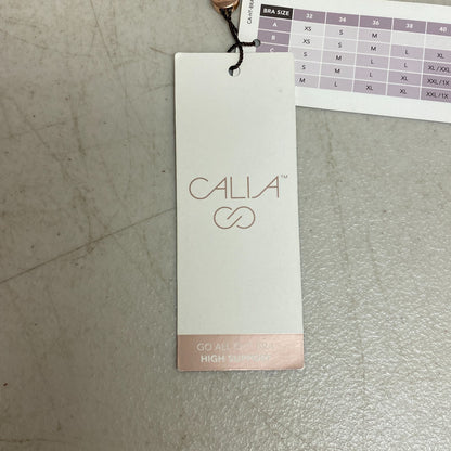 Calia Women High support Go All Out Zip Front Bra Ardosia Slate WAX17103 New