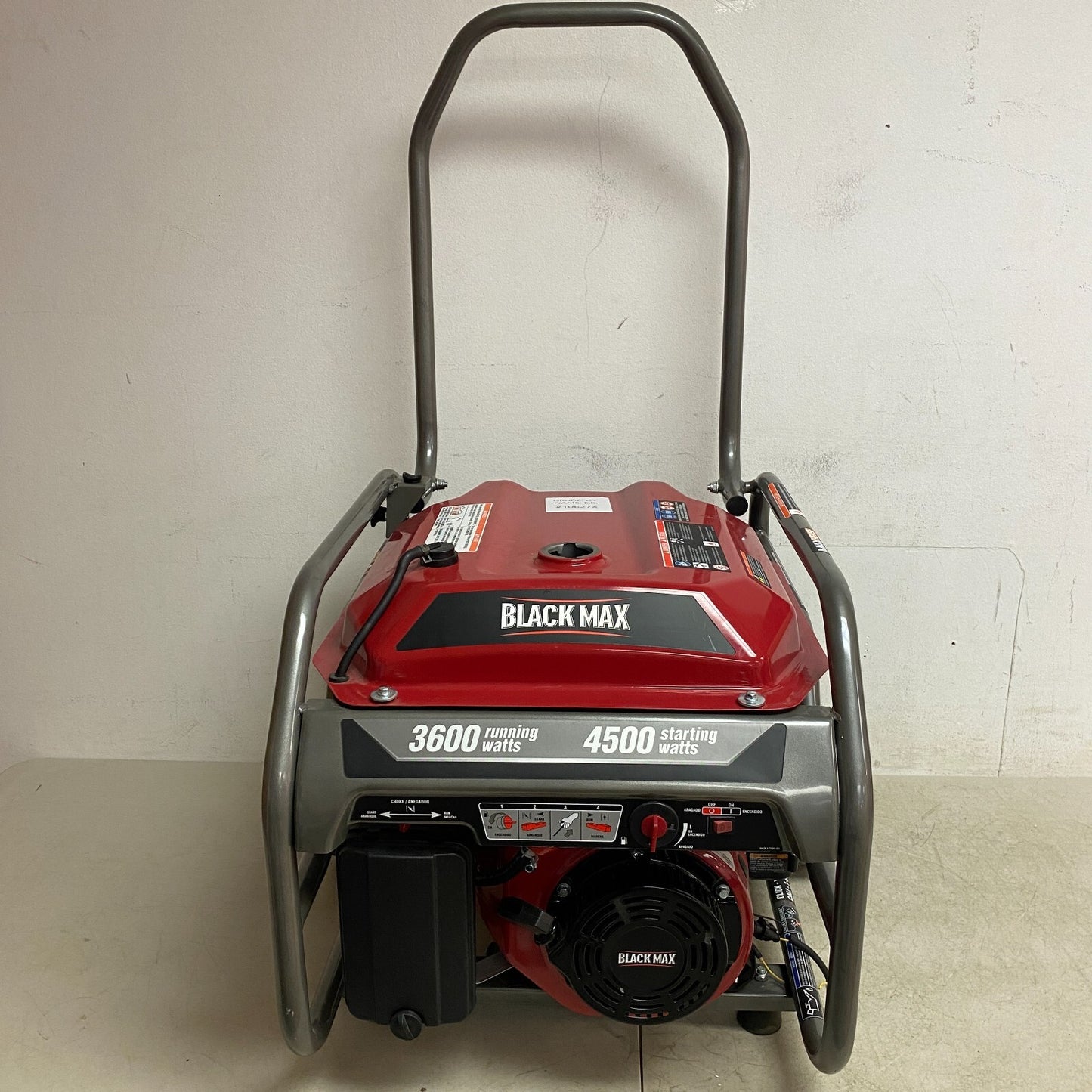 BLACK MAX Portable 3600 Watt Generator with Auto Shutdown