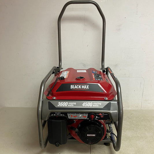 BLACK MAX Portable 3600 Watt Generator with Auto Shutdown