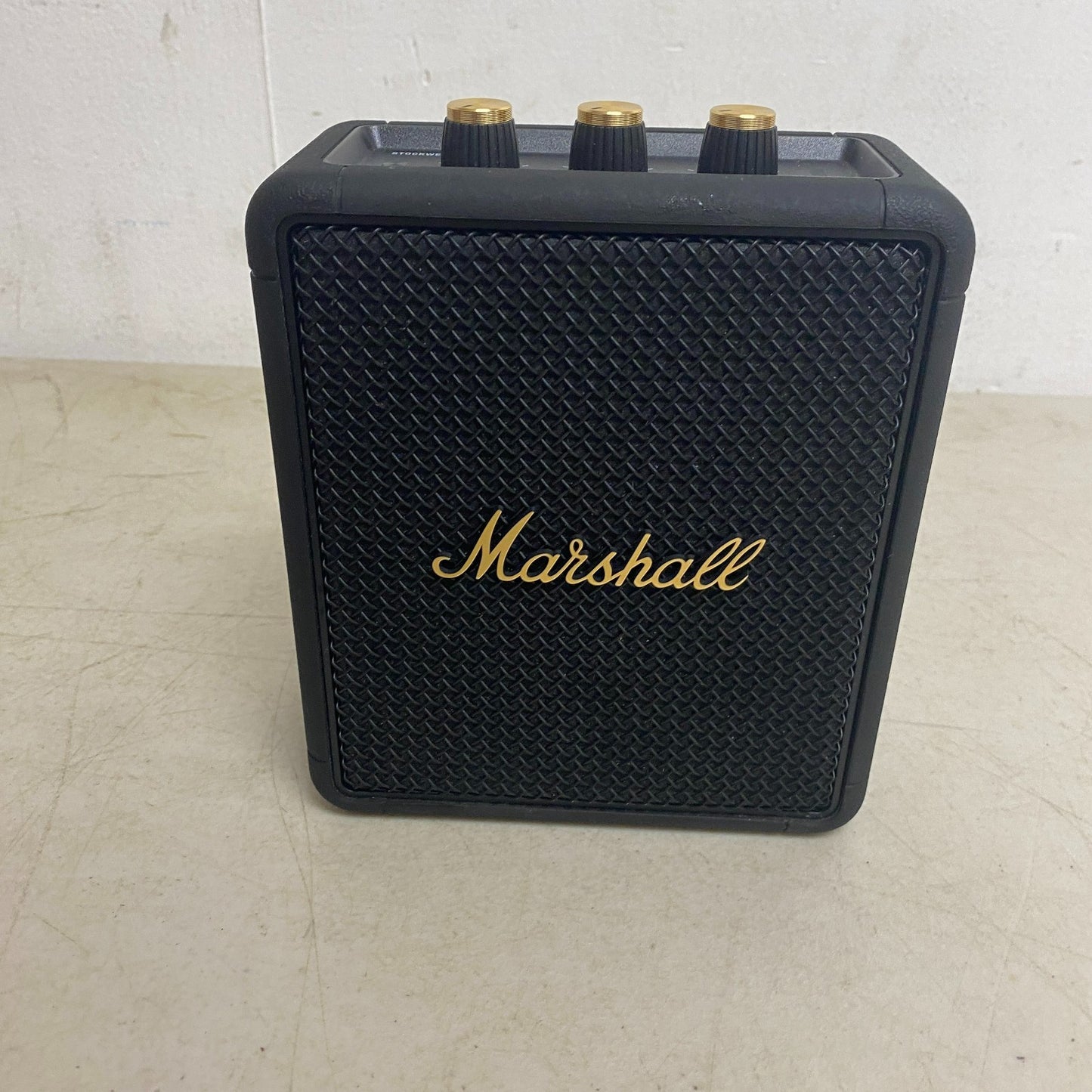 Marshall Stockwell II Portable Bluetooth Speaker Black Brass