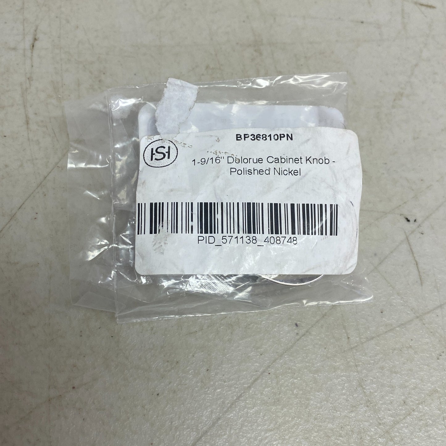 Amerock 1-9/16" Dolorue Cabinet Knob Polished Nickel BP36810PN