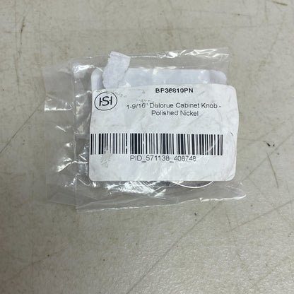 Amerock 1-9/16" Dolorue Cabinet Knob Polished Nickel BP36810PN