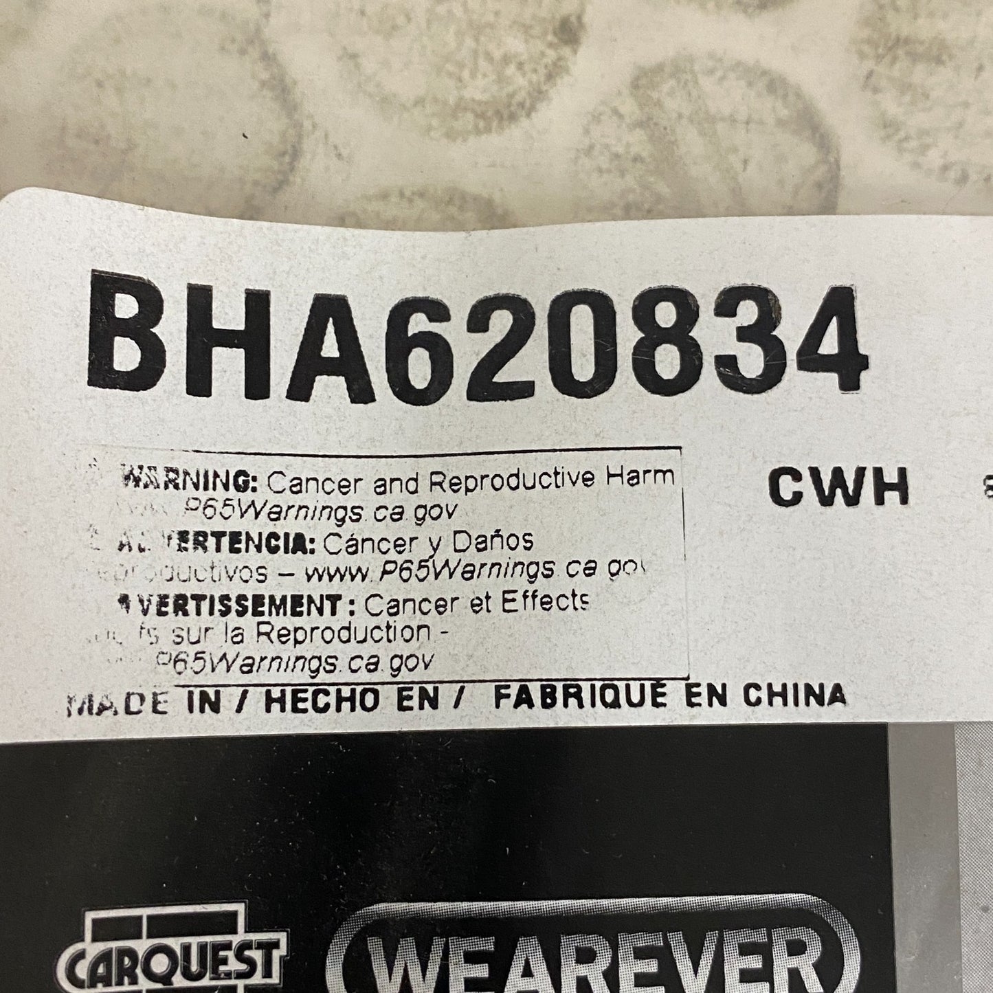 Carquest Wearever BHA620834 Brake Hydraulic Hose