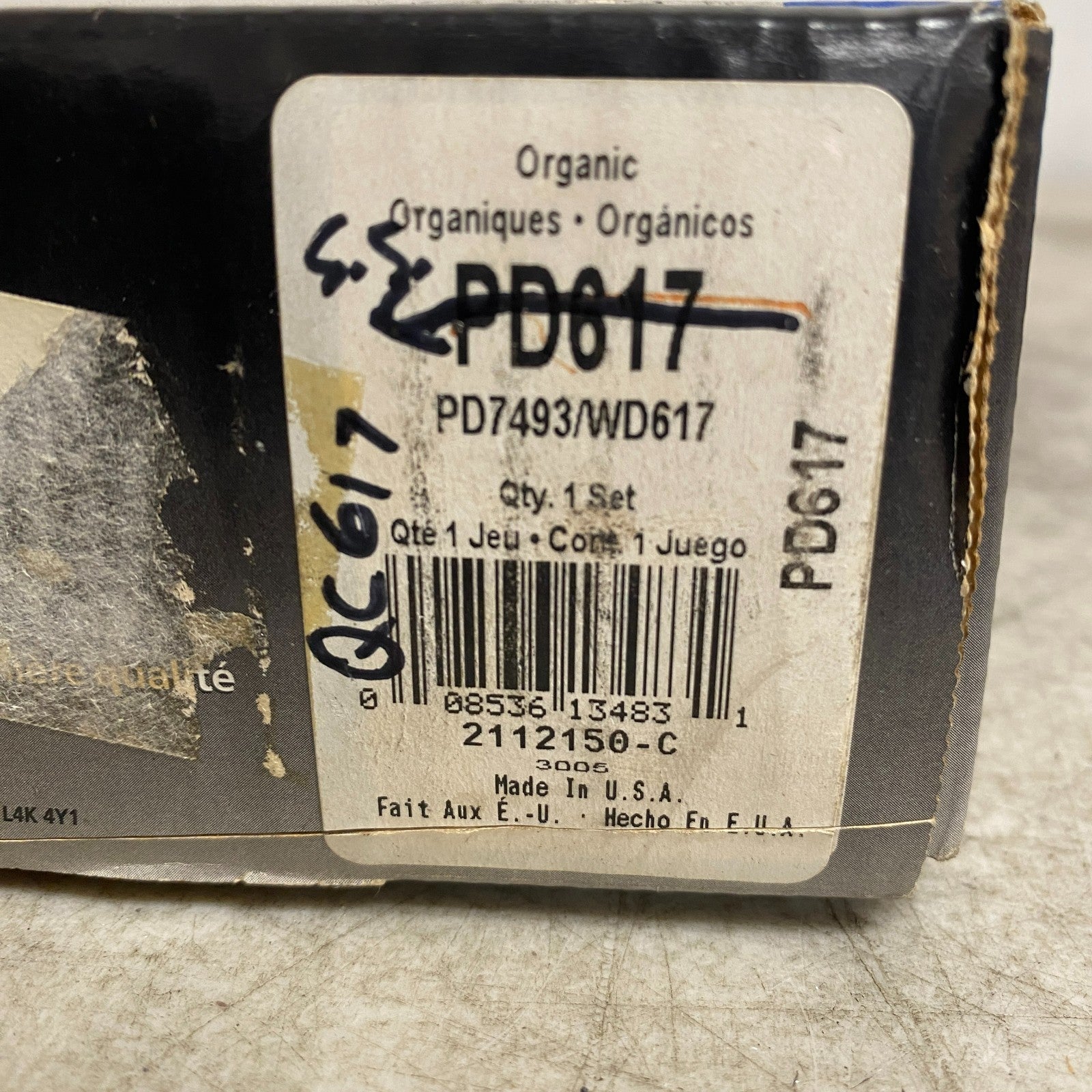 Wagner QC617 Brake Pads ThermoQuiet Ceramic Front 1994-2001 Acura Integra