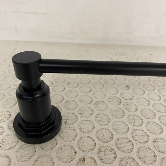 Signature Hardware 24" Greyfield Towel Bar Matte Black SHGF24TBMB